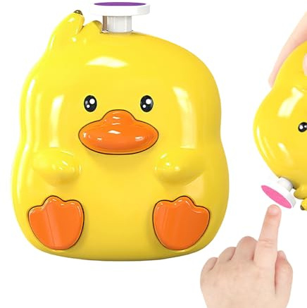 Tagliaunghie per bambini, tagliaunghie elettrico a forma di, con luce, lucidatrice a 3 velocità, universale, automatico, per uomini, donne, anziani, ragazzi, ragazze, unghie, pedicure