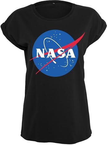 Mister Tee Damen Ladies NASA Insignia Tee Black, 3XL
