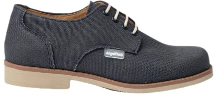 Angelitos Zapato Comunión Blucher Lino Mod 405 Azul Marino (Numeric_39)