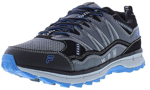 Fila Evergrand Wide-Width Trail Running Shoe Grey in Size 13