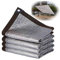 NOWORO Silber Schattierungsnetz 99% Sonnenschutz Netz Aluminium Schattennetz mit Ösen, Sonnensegel für Auto Terrasse Garten Balkon, 2x5 2x8m 3x3m 4x6m 5x6m 6x7m 8x10m (Size : 5mx6m(16.4ftx19.7ft))