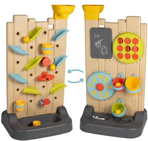 Smoby - Activity Wall - Mur Activités Enfant - Circuit de Balles et Circuit d'eau - 29 Accessoires Inclus - 840300