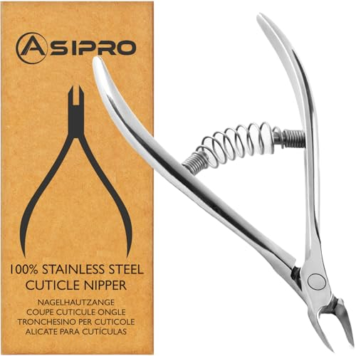 ASIPRO Tronchesino Cuticole Professionale Acciaio Inox Taglia Cuticole Professionale Mani per Tagliare le Cuticole, Tronchesino Unghie Mani, Tronchese Cuticole Tronchesi per Cuticole di Precision