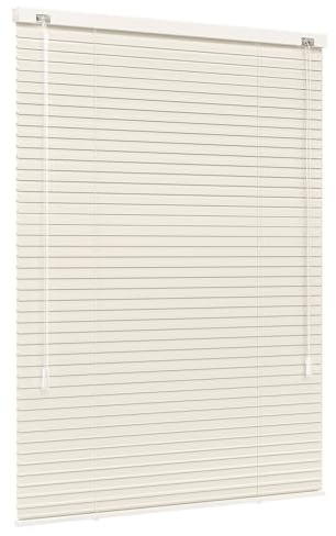 Jalousiescout Lightless Jalousie Aluminiumjalousie, Verdunkelungsrollo, Innovative Verdunkelungstechnik, Sichtschutz, ohne Bohren, 40 x 130 cm (BxH), Beige matt