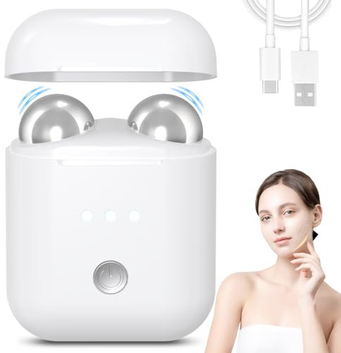 Hoakya Appareil de Beauté Lifting Visage,Masseur Visage Microcurrent & EMS Anti-Rides | Appareil Massage Raffermissement Peau | Lifting et Fermeté (Blanc)