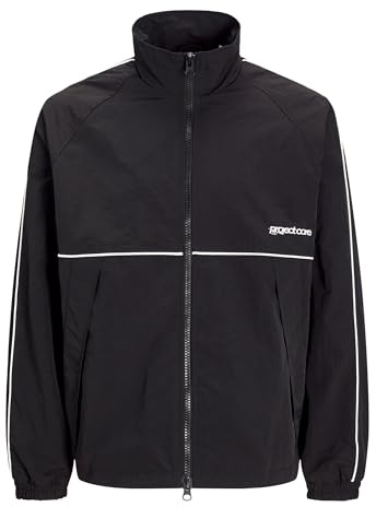 JACK & JONES Track Jacket SN Jcounion-Giacca da Sci, Nero, XL Uomo