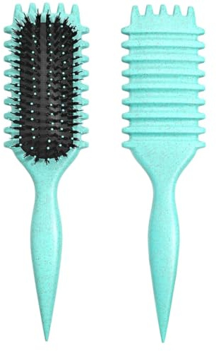 1 pcs 2026 Boar Bristle Curl Defining Brush Curl Brush For Curly Hair, Curly Hair Brush for Combing and Shaping Men's and Women's Curls