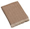 WoolMe Wolldecke Zimt 130x180cm Hubert - Kuscheldecke flauschig aus 80% Hanf 20% Schurwolle - Plaid Decke perfekt als Sofa Überwurfdecke, Sofadecke, Wohndecke, Couchdecke, Hergestellt in Litauen