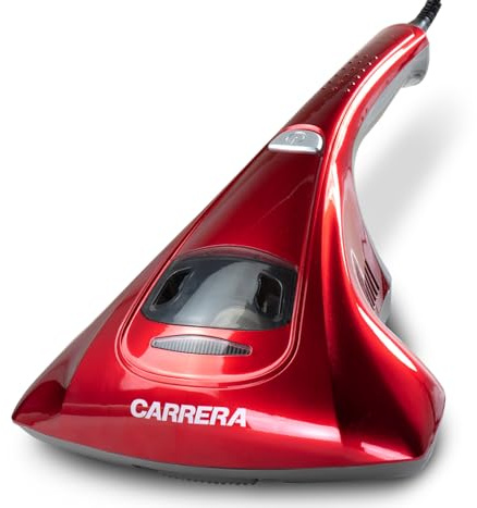 CARRERA Aspirador antiácaros [luz UV] para colchones - limpiador de colchones - aspiradora de colchón - aspiradora de ácaros - aspiradora de polvo - aspiradora de ácaros con luz UV - aspiradora para