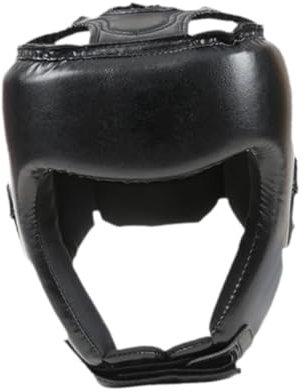 kowaku Box -Kopfbedeckung Sparring Gear Training Helm für Erwachsene MMA -Anfänger, Schwarz