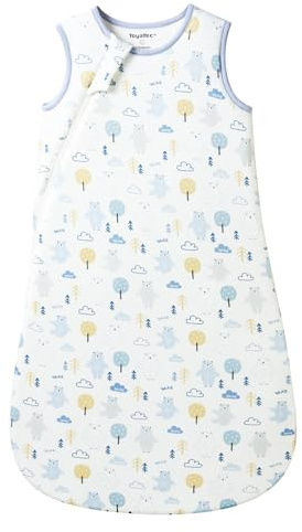 ToyaTec Baby Sleeping Bag 2.5 Tog Super soft Rayon Made from Bamboo,Baby's Bamboo fiber Sleeping Bag Autumn Winter Sleeping Blanket(Bear,M)