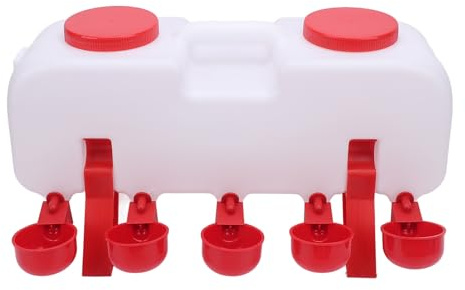 SIXRUN Kit D'abreuvement Automatique pour Volaille, Ensemble d'alimentation Anti-Fuite pour Réduire Les Déchets, pour Poulet et Canard, Approvisionnement en Eau Longue Durée pour Volaille
