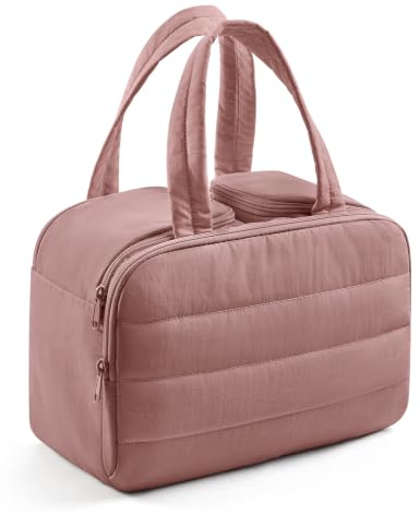 LIGHT FLIGHT Large Toiletry Bags for Women, Travel Makeup Bag & Wash Bag | 2 Full Open Upright Compartments with Wet/Dry Pocket & Handle, Lightweight Organiser for Holidays Travel