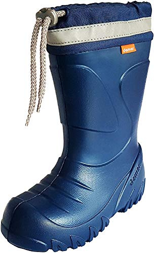 Demar Mammoth Little Kids Wellington Boots 9.5/10.5 UK Child (Label: 28/29) Blue