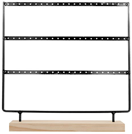 Cabilock 1 Pc Espositore Per Gioielli Porta Orecchini a 3 Livelli Orecchino Pendente Porta Orecchini a 3 Strati Esposizione Degli Orecchini Mancare Scrivania Vetrina Ferro Da Stiro