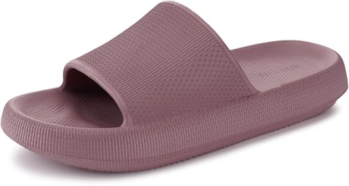 WHITIN Women's Slides Cushioned 4-5.5 Thick Sole Slippers Home Wear Blush