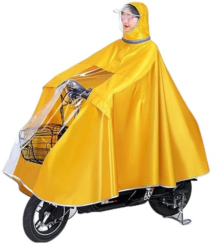 YUEKOPOU Poncho,Mobility Scooter Rain Cover, Poncho, Cycling Cape Waterproof Rain Coat Jacket Capes Cycling Rain Poncho，Hooded Rain Poncho, Waterproof Cycling Raincoat, Mobility Scooter Rain Cover,