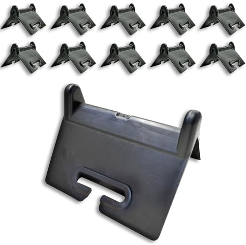 Dolezych Edge Protection for Lashing Straps up to 50 mm, Dimensions 90 x 90 x 140 mm, with Threading Slot, Black Pack of 10