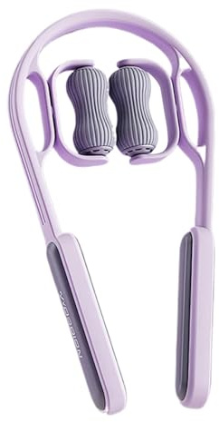 Neck Roller, Manual Cervical Massager with 8 Smooth Balls, Shoulder Relaxer and Trigger Point Pressure Massage Tool for Home, Offices, Gym and Travel, 15.67x9.06x1.77 Inches