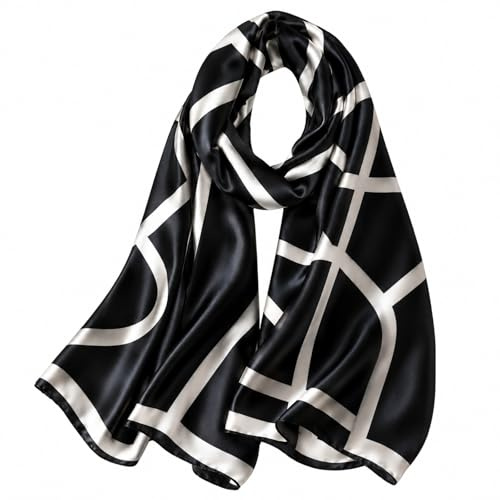 MAIRY Silk Scarfs for Women UK Lightweight Soft Ladies Scarves Infinity Scarf Shawl Wraps SL-M05