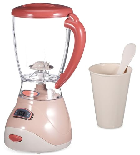 Abaodam Juguete Eléctrico Exprimidor Pequeño, Accesorios de Cocina Infantil de Plástico Seguro, Mini Electrodoméstico de Cocina para Juego y Aprendizaje en Casa