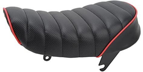Naroote Moto Rétro Adaptée au Siège élégante et Confortable pour Monkey Z50 Selle Vintage Adaptée au Siège avec Cuir PU Respirant Ajustement pour la Modification du