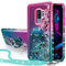 Miss Arts für Galaxy S9 Plus Hülle,[Silverback] Mädchen Glitzern Handyhülle Hülle mit Ringständer, Cover TPU Bumper Silikon Flüssigkeit Treibsand Clear Schutzhülle für Samsung Galaxy S9 Plus -Grün