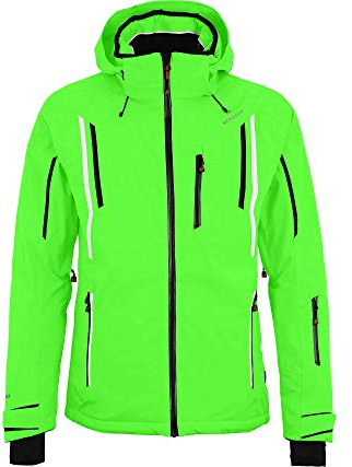 Bergson Riley | Herren Skijacke, wattiert, 20000 mm Wassersäule, Green Gecko [272], 52 - Herren