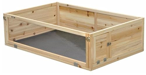 Indoor Freilaufgehege Freigehege Auslauf für Kleintiere, Meerschweinchen, Hamster - Natur - 110x70x30 cm