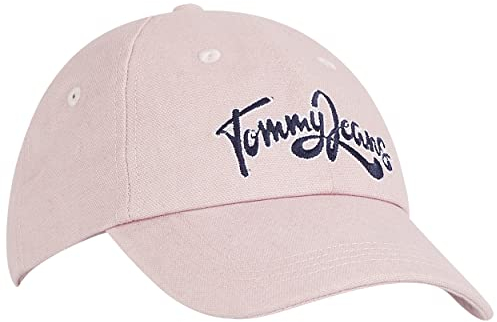Tommy Jeans Damen TJW Canvas Summer Cap AW0AW14606 Kappe, Rosa, OS