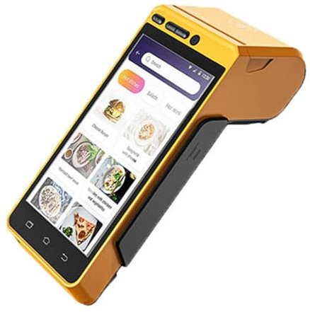 Terminal portátil de pago inteligente móvil, caja registradora con impresión Bluetooth, máquina Pos inteligente todo en uno táctil, portátil