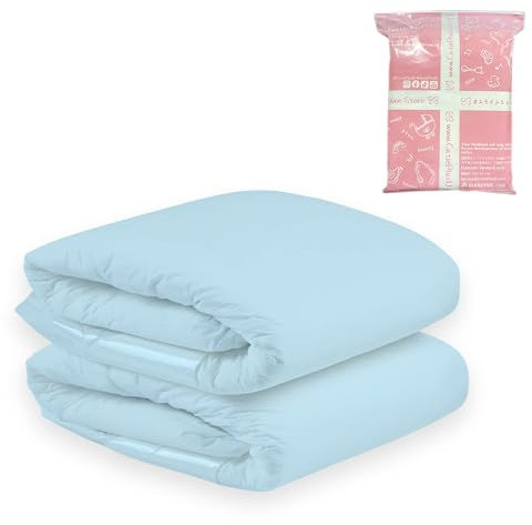 CutiePlusU Pañal adulto 2 piezas Bragas Desechables para Incontinencia con Bucles Azul(Large 37-47)