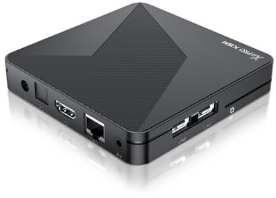 Android TV Box, 2025 S905X5M Android Box 14.0 mit RAM 4G ROM 64G WiFi6 Enternet 10/100M Bluetooth 5.0 USB3.0 Unterstützt 3D HD 8K TV Box