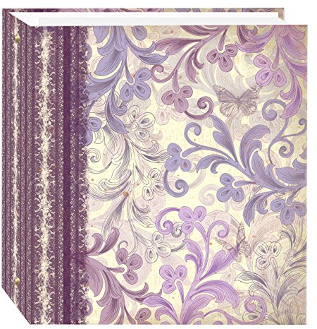 Pioneer Photo Albums TR-100D/WR Magnetic 3-Ring Photo Album 100 Page, Wine Renaissance Design
