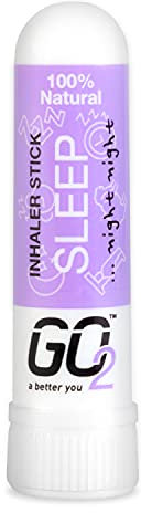 GO2 Inhaler Sleep Stick — Essential Oils for Convenient On-The-Go Use —Natural, Synthetic-Free, and Cruelty-Free (1ml Tube)