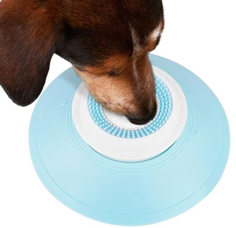 Bol Lèche De Gaspillage Lent Chien | Jouet De Lèche De Chien | Bol De Léchage De Chiens À Manger Lent avec Aspiration | pour Animaux Compagnie Anti-sniffle Petits Race Moyenn
