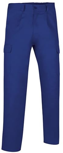 Genérico Pantalón de Trabajo Multibolsillos Básico para Hombre: Resistente, Cómodo y con Ajuste Elástico. Ideal para Uniformes Laborales, Taller, Construcción y Más (Talla XXL, Azul Azulina)