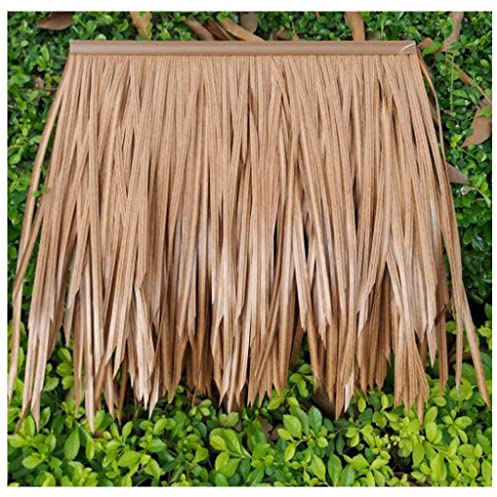 Simulation thatch tile decoration roof cornice pavilion promenade pvc plastic thatched artificial simulation thatch Man-made Thatch sturdy for restaurant Pavilion ( Color : Color3 , Size : 30pcs )