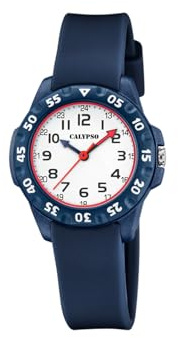 Calypso Orologio Bambino Analogico - Caucciù Blu - Movimento al Quarzo - Orologio Infantile - Vetro Resistente - Impermeabile 10 ATM - My First Watch - K5829/5