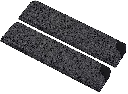 PATIKIL ABS Cuchillo Funda Mangas para 3.5 Pelar Cuchillo, 2 Paquete Cuchillos Filo Guardia Hoja Protector Universal Cuchillo Funda para Hogar Cocina, Negro
