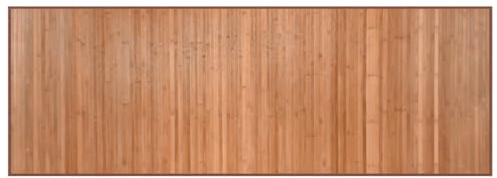 vidaXL Teppich, Bambusteppich Rechteckig, Bambusmatte rutschfest für Wohnzimmer, Läufer Küchenteppich Flurteppich, Modern, Natur 70x200cm Bambus