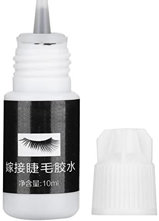 Pegamento de Extensión de Pestañas para Ojos Sensibles, 10 ml Adhesivo de Pestañas Profesional Pegamento Permanente para Pestañas Individuales, Tiempo de Secado de 1-2 Segundos