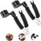 3-In-1 Saitenkurbel, Gitarren Saitenkurbel, Gitarre Saiten-Pin-Abzieher, Gitarren String Winder, Gitarre Saiten Schneider, Saitenkurbel Reparatur, für Gitarre Elektrisch Ukulele, Schwarz(2 Stück)
