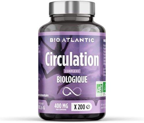 Complexe Circulation Bio - Vigne rouge, Hamamélis, Bardane, Acérola - 200 comprimés