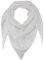 fashionchimp BASIC-Dreieckstuch in Uni-Farben aus 100% Baumwolle, Dreieck Musselin-Schal, leichtes Tuch für Damen und Herren (Weiß)