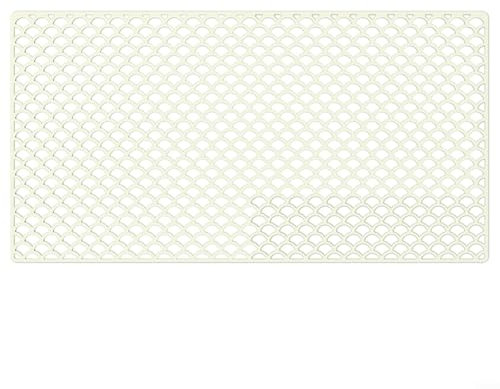 HOHOVYVY Sink Mat, Sink Liner, Sink Protector for Kitchen Sink, 29.92 x 15.7 Inches, Large Non-Slip Silicone Sink Mat (White)