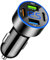 TNSLAND Allume Cigare USB c 4 Ports, Chargeur Allume Cigare USB, Adaptateur USB Voiture avec voltmètre LED, Double PD30W+QC3.0 pour iOS Android Tablet Tous Les Smartphones