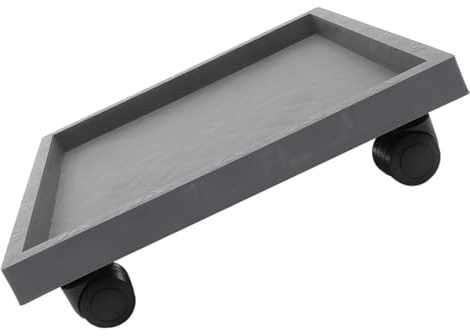 Artibetter Base a Rullo per Piante Quadrata 29Cm in PP e Resina Sottovaso Resistente, Supporto per Fioriere da Interno e Giardino Ruote
