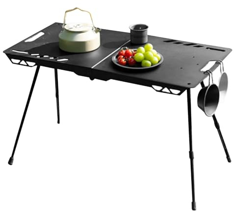 Fällbart Campingbord | Höjdjusterbart Fällbord - Campingbord För Utekök,För Picknick Vandring Resa BBQ Utomhus Inomhus Trädgård