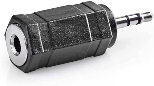 Cablepelado Adaptateur audio stéréo jack 2,5 mm femelle vers jack 3,5 mm mâle, noir